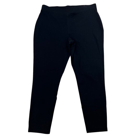 Chico’s Women’s Cropped Pull On Leggings Black Size Medium - Picture 1 of 9